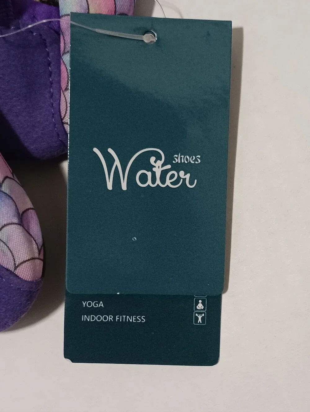 Baby Water Shoes Blue Rainbow Mermaid Print Size 18/19 , 4-3/4in Long NWT